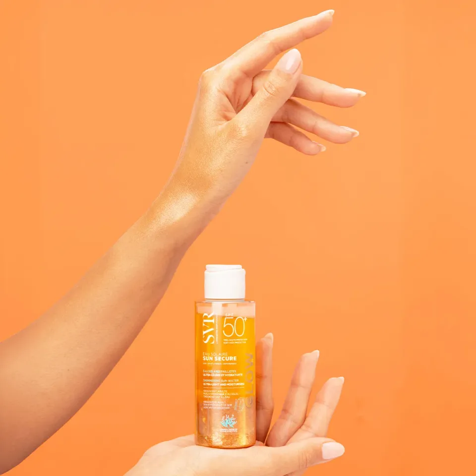 SVR Sun Secure Eau Solaire Glow solskydd 100 ml SPF50+