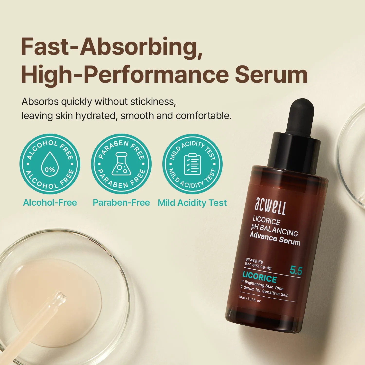 Acwell Licorice pH Balancing ansiktsserum lakrits