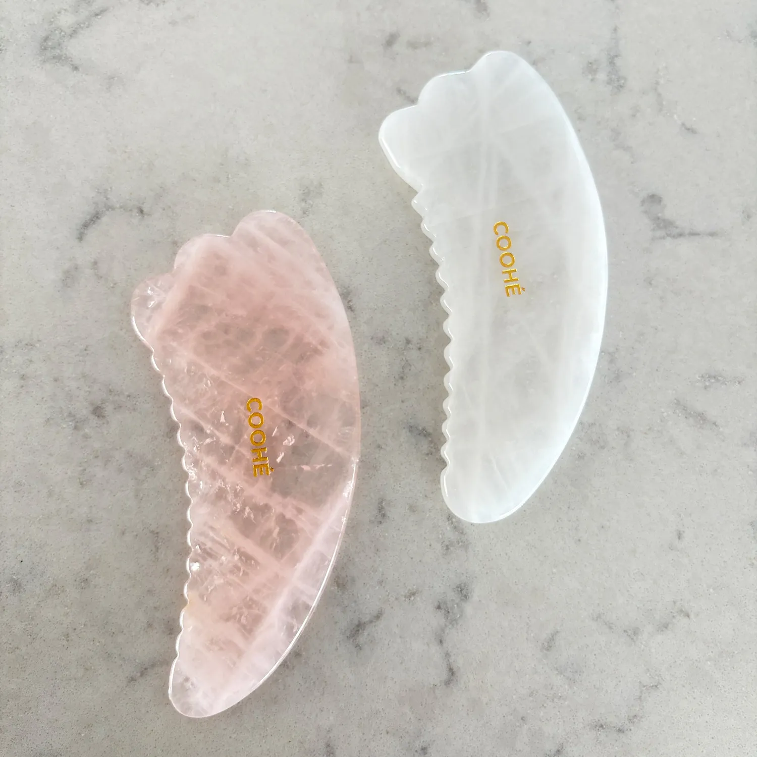 COOHÉ Body Relief Gua Sha vit jade kropp