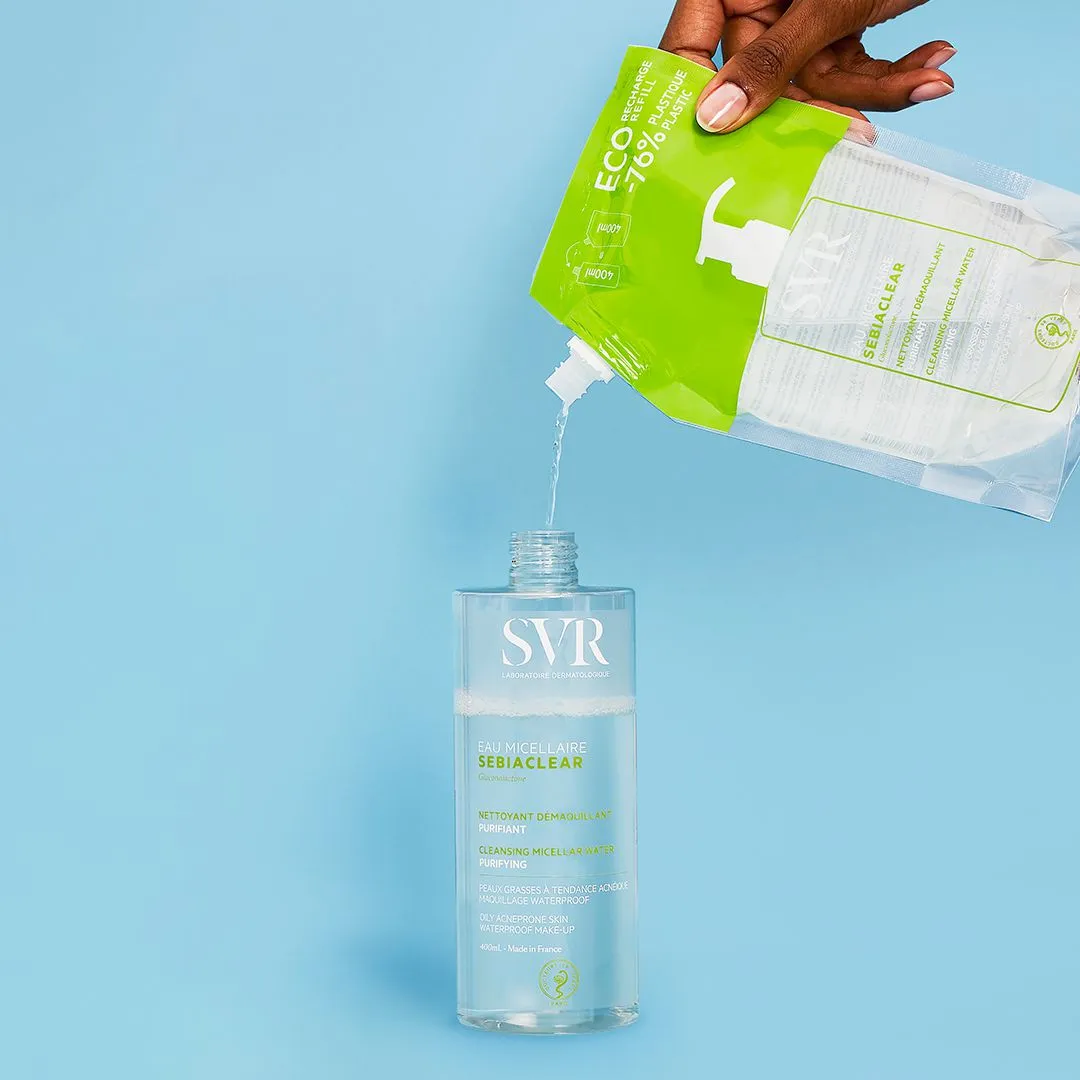 SVR Sebiaclear Eau Micellaire micellärvatten 400ml fet hy