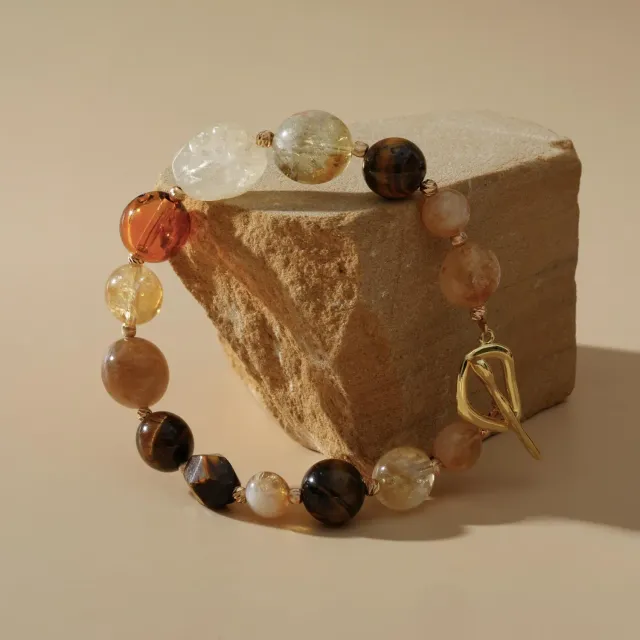 COOHÉ JOY Citrine aromaarmband citrin glaskula
