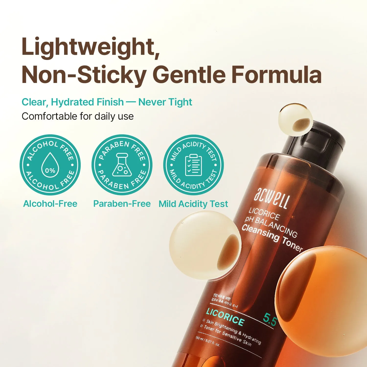 Acwell Licorice pH Balancing ansiktstoner 150 ml