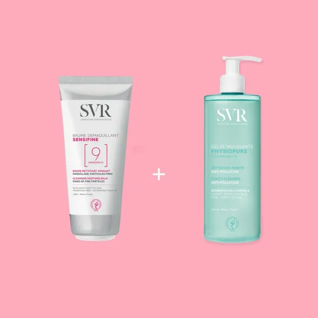 SVR Duo Double Nettoyage rengöringsset mild för ansikte