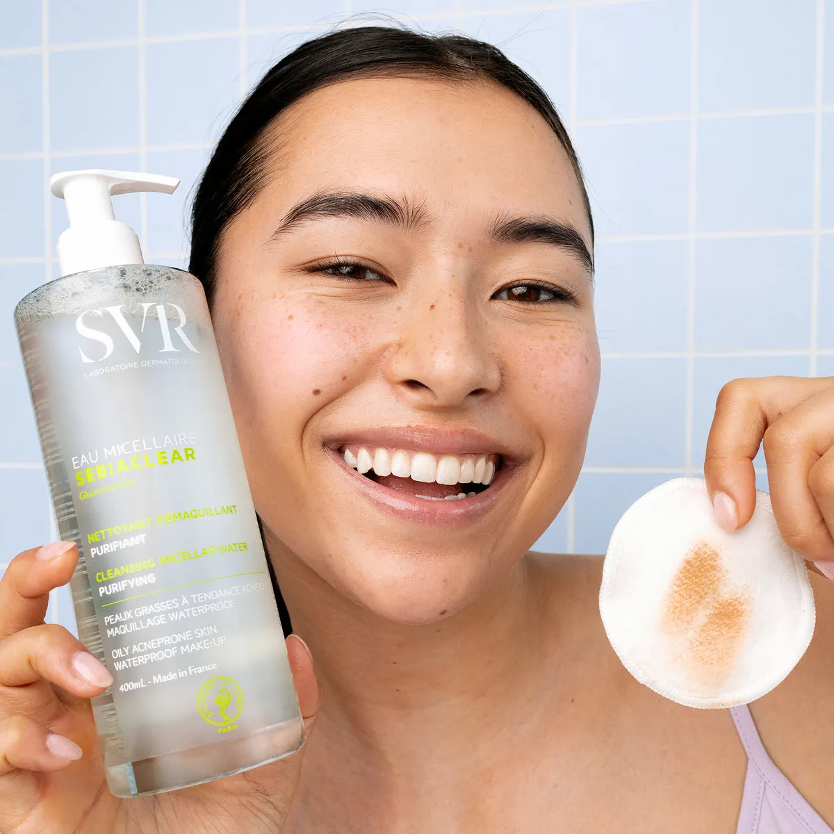 SVR Sebiaclear Eau Micellaire micellärvatten 400ml fet hy