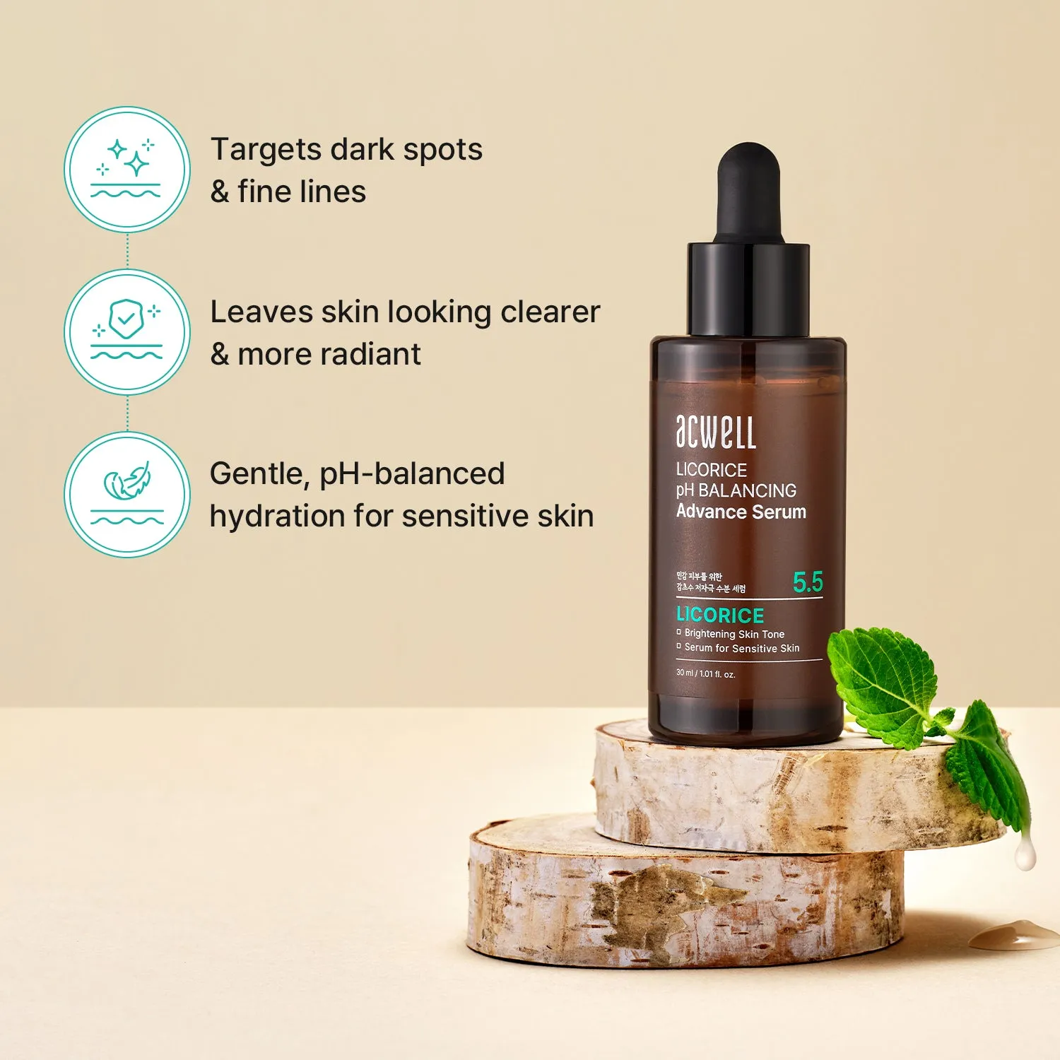 Acwell Licorice pH Balancing ansiktsserum lakrits