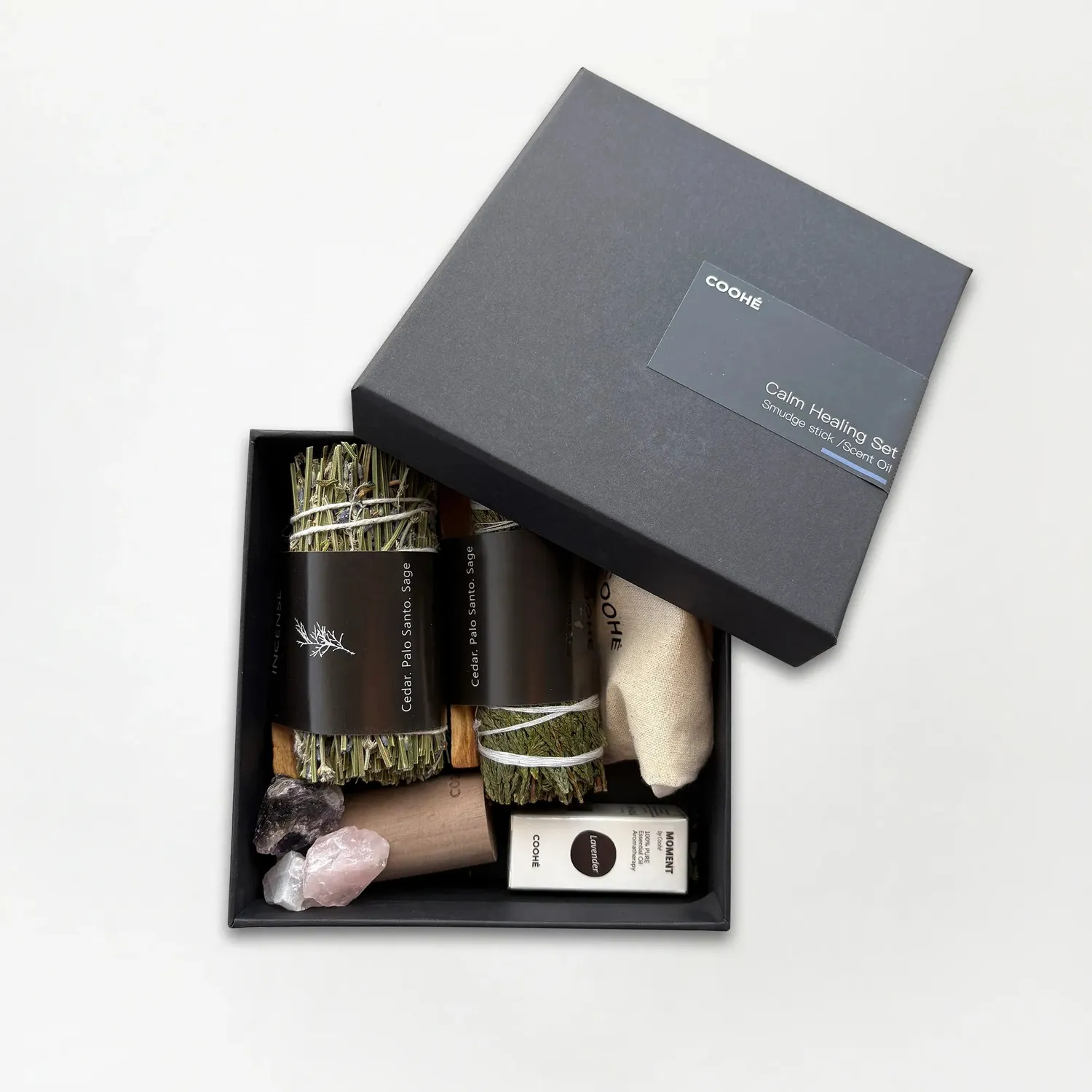 COOHÉ Calm Healing rökelseset presentkit lavendel