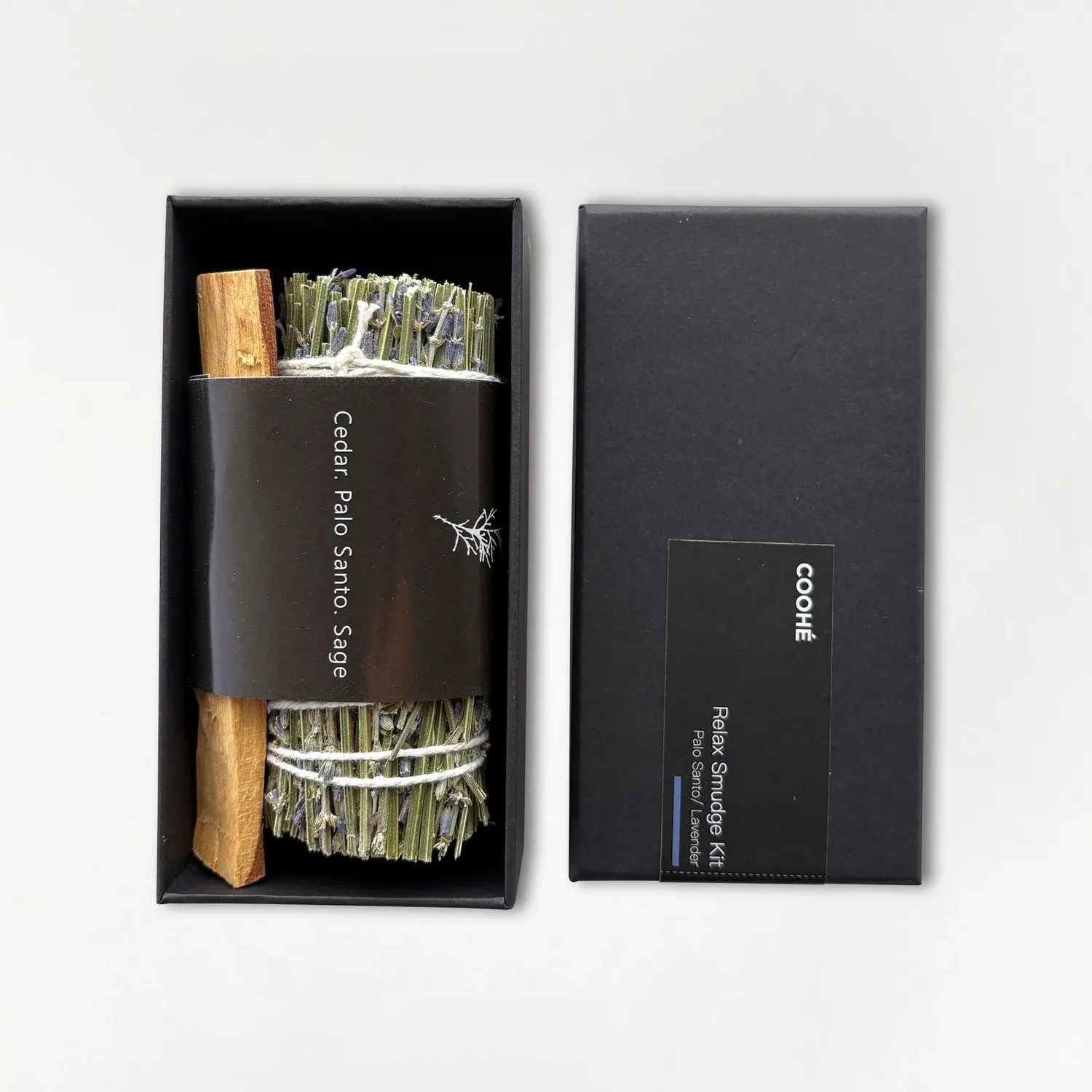 COOHÉ Relax smudge kit lavendel palo santo