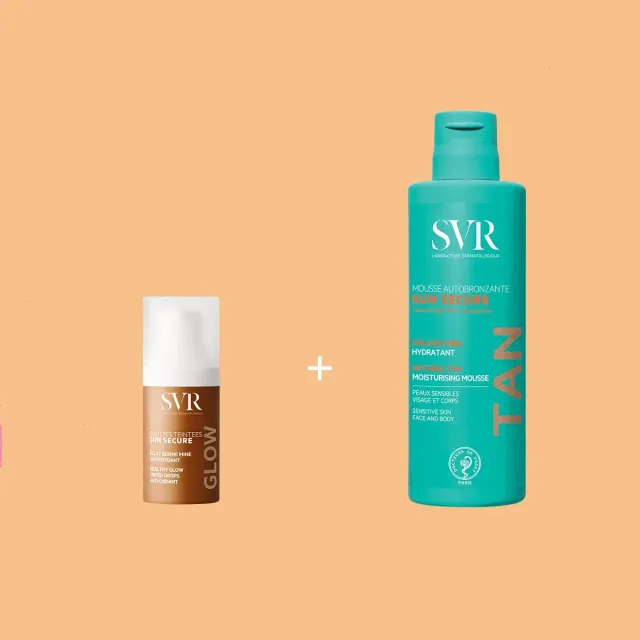 SVR Duo Effet Soleil solkit med glow för ansikte