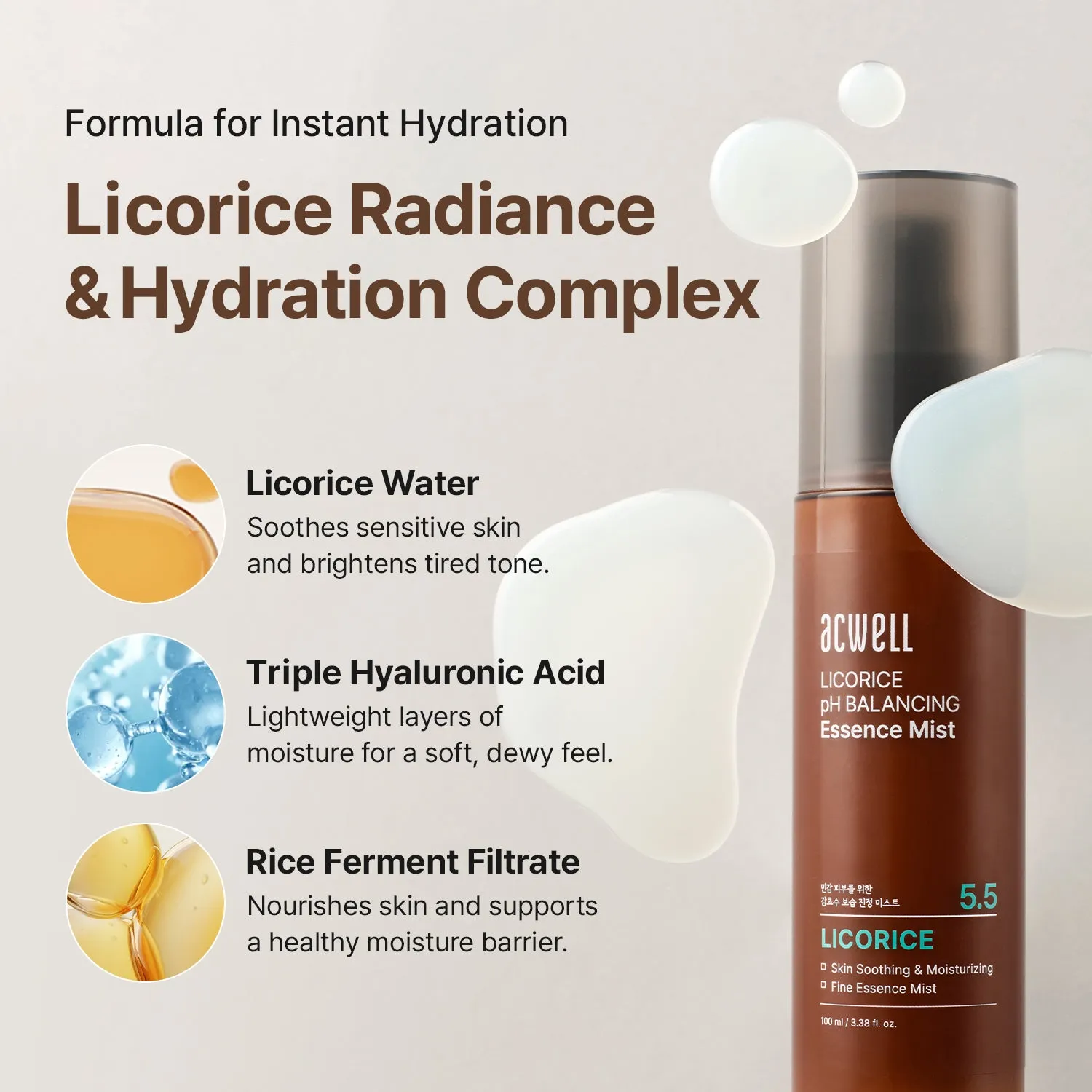 Acwell Licorice pH Balancing ansiktsmist lakrits