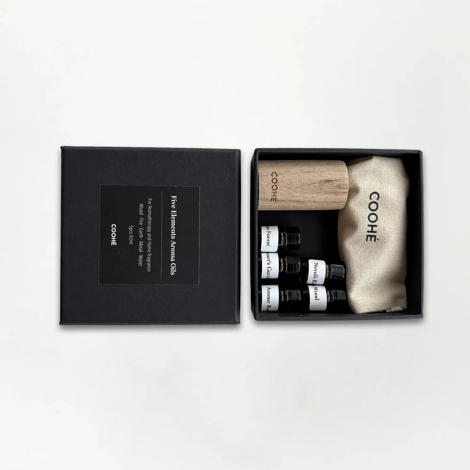COOHÉ Five Elements Aroma Oil Kit doftoljeset 5-pack