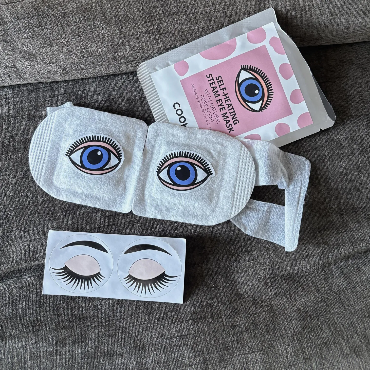 COOHÉ självvärmande ögonmask rosenolja 8-pack