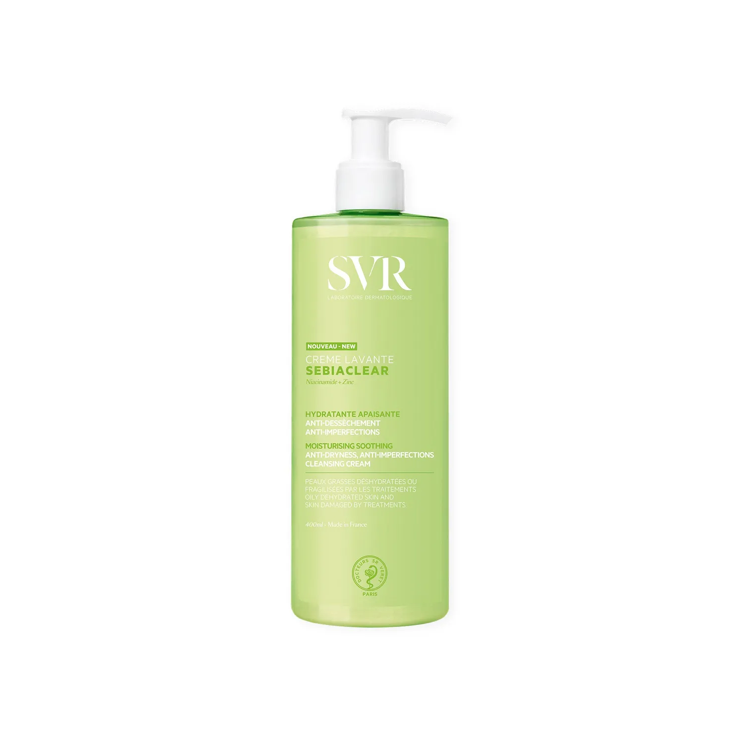 SVR Sebiaclear rengöringskräm 400 ml oparfymerad