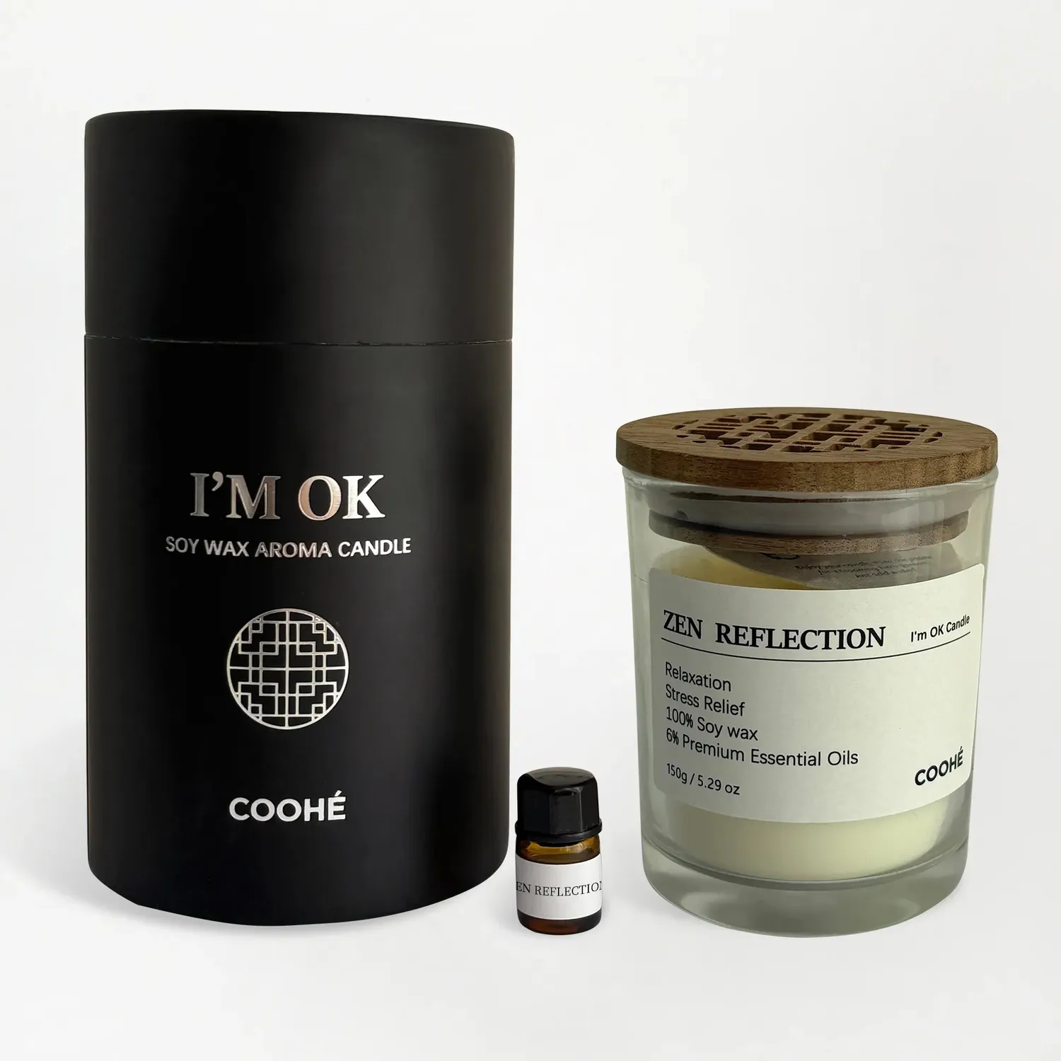 COOHÉ I'AM OK Sandalwood doftljus sojavax