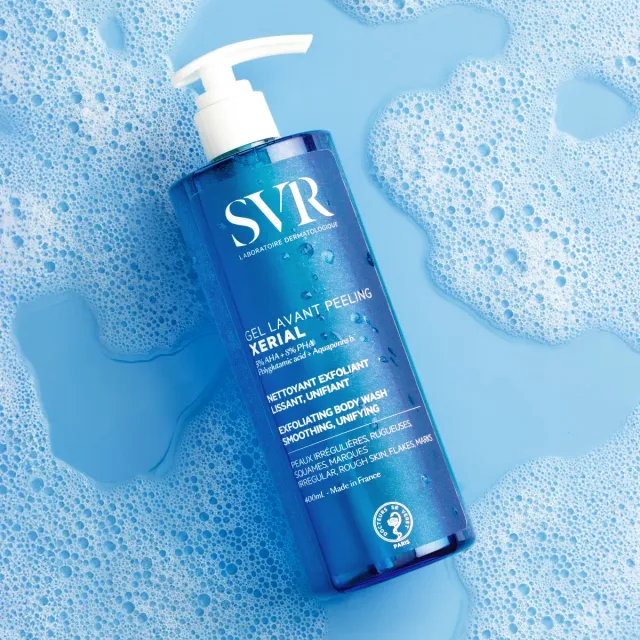 SVR Xerial Gel Lavant Peeling duschtvål 400 ml exfolierande
