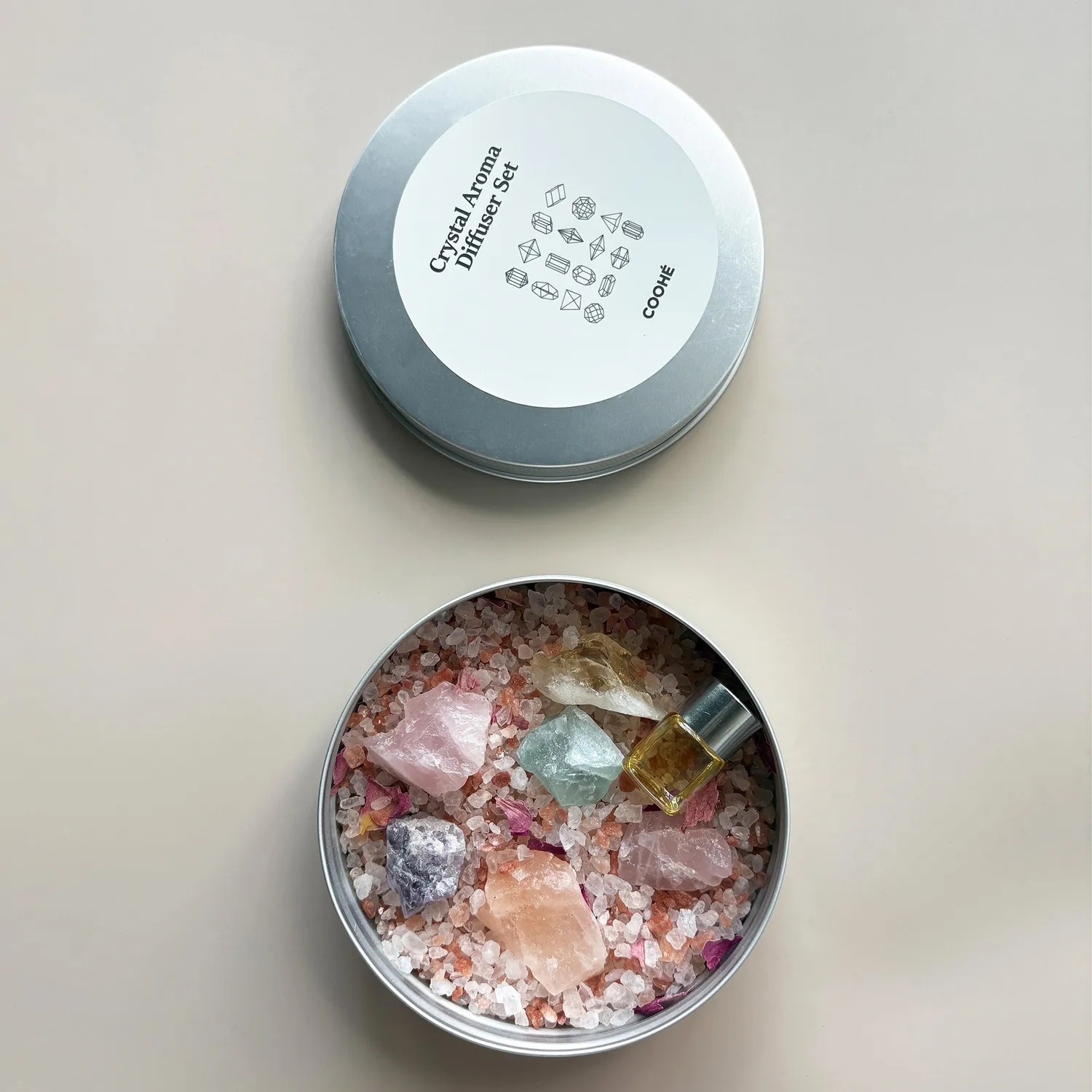COOHÉ Crystal Aroma Diffuser Set kristall hemdoft