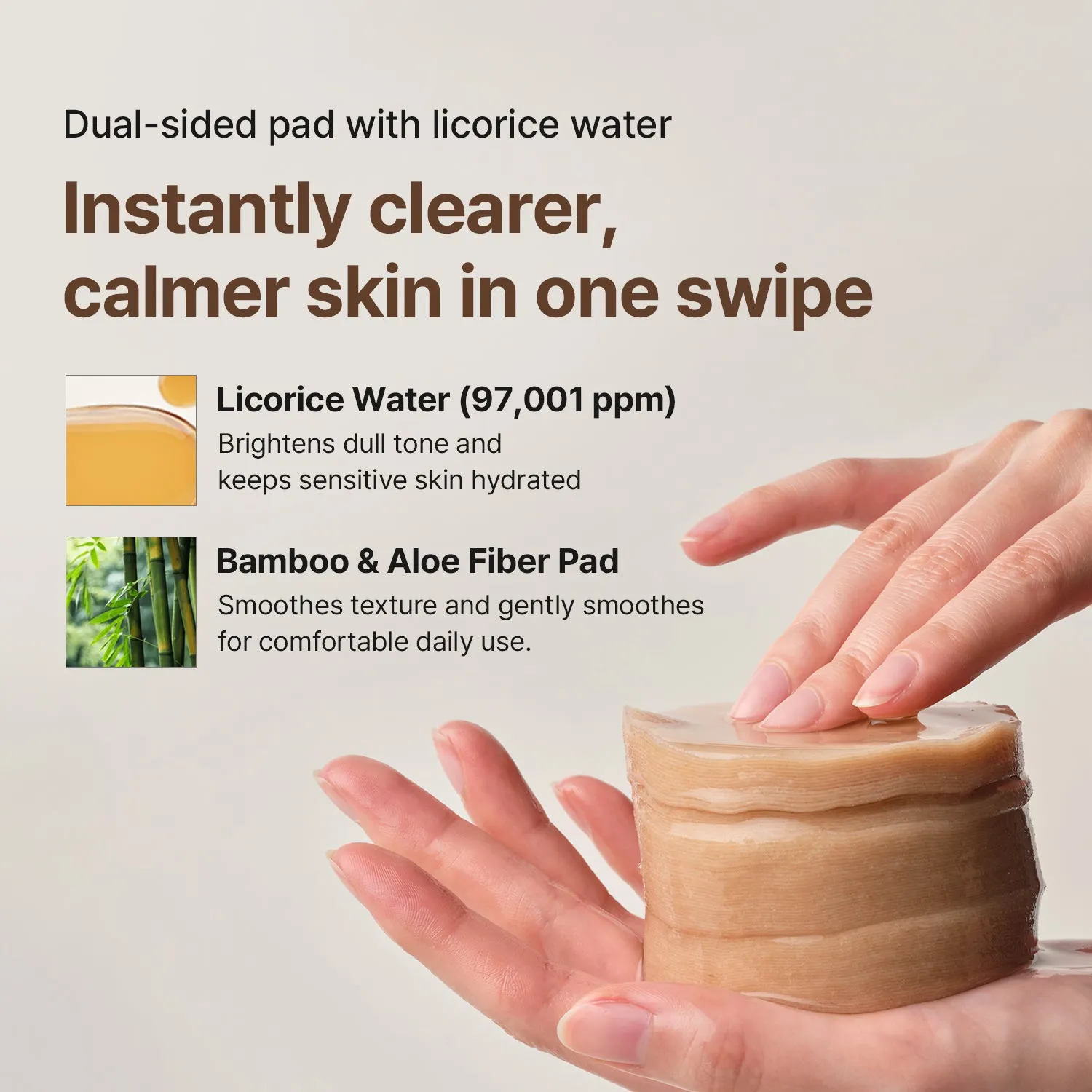 Acwell Licorice pH Balancing toner pads lakrits