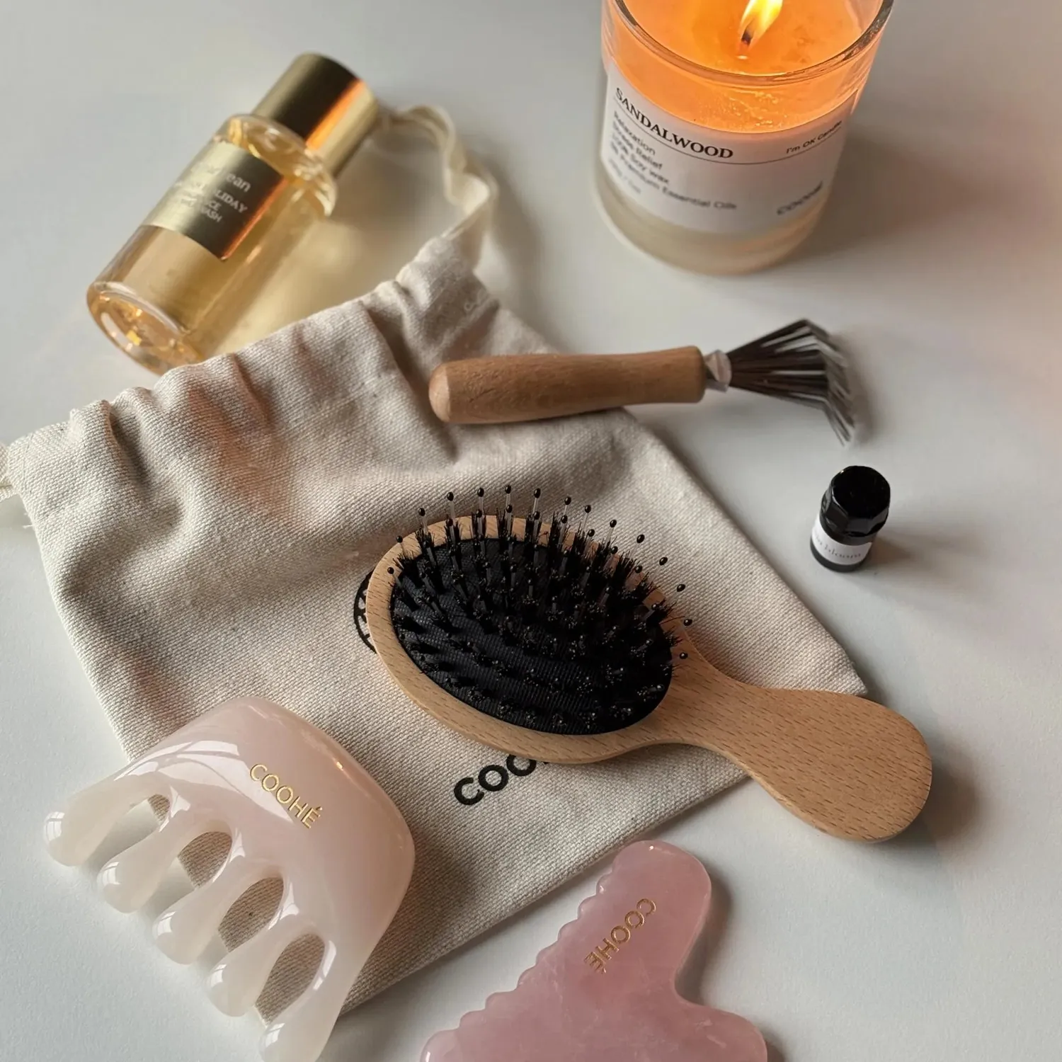 COOHÉ Acupoint massagekam hårbotten resin