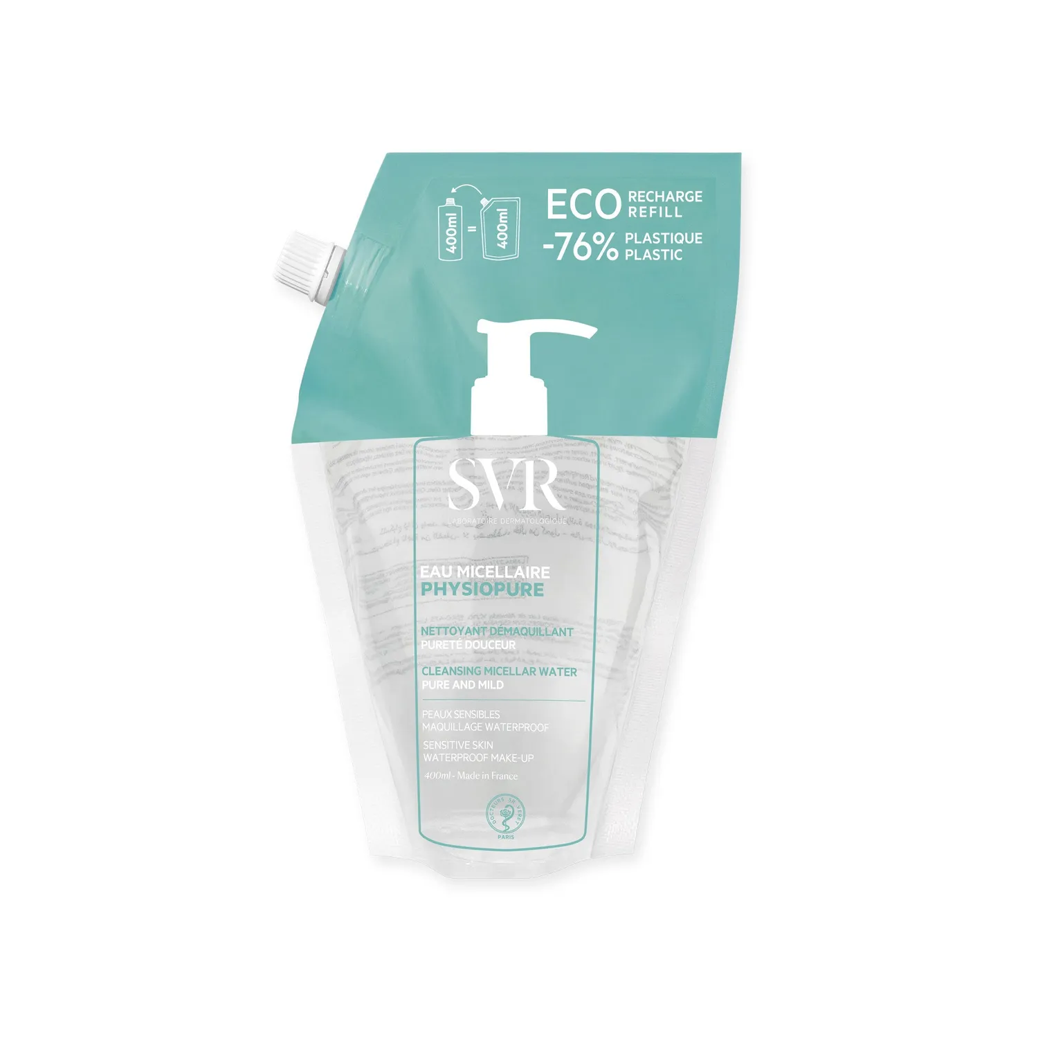 SVR Physiopure Eau Micellaire micellärvatten 400ml känslig