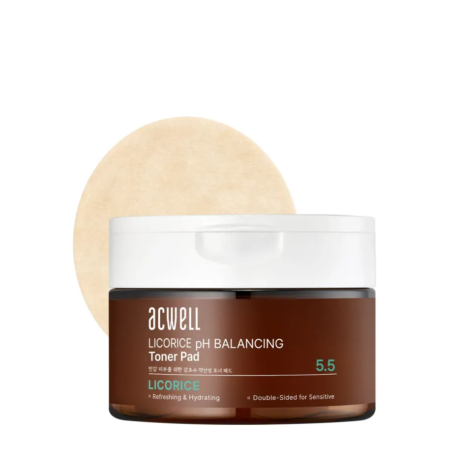 Acwell Licorice pH Balancing toner pads lakrits