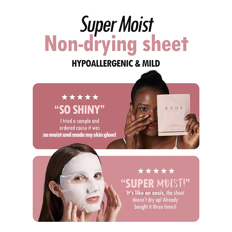 KAHI Water Full ansiktsmask 6-pack intensiv fukt glow
