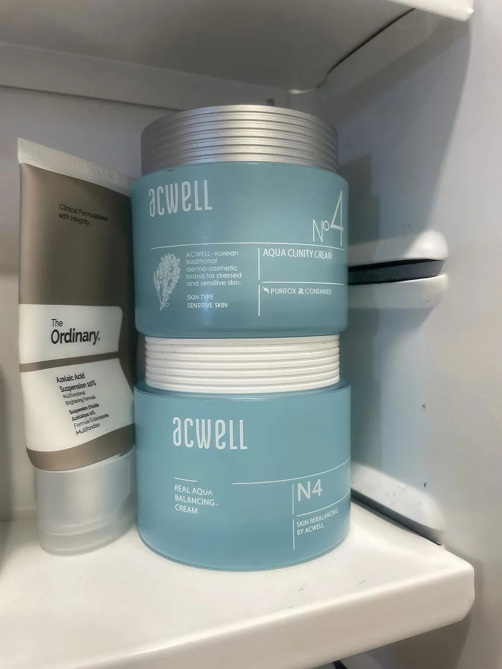 Acwell Real Aqua Balancing Cream gelkräm känslig hy