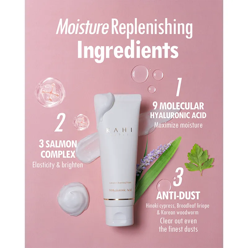 KAHI Cream Foam Cleanser ansiktstvätt krämig mild