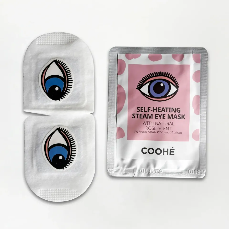 COOHÉ självvärmande ögonmask rosenolja 8-pack