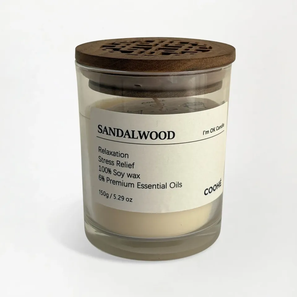COOHÉ I'AM OK Sandalwood doftljus sojavax