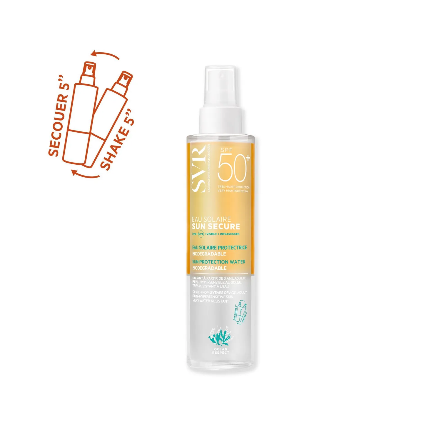 SVR Sun Secure Eau Solaire solspray SPF50+ 200ml