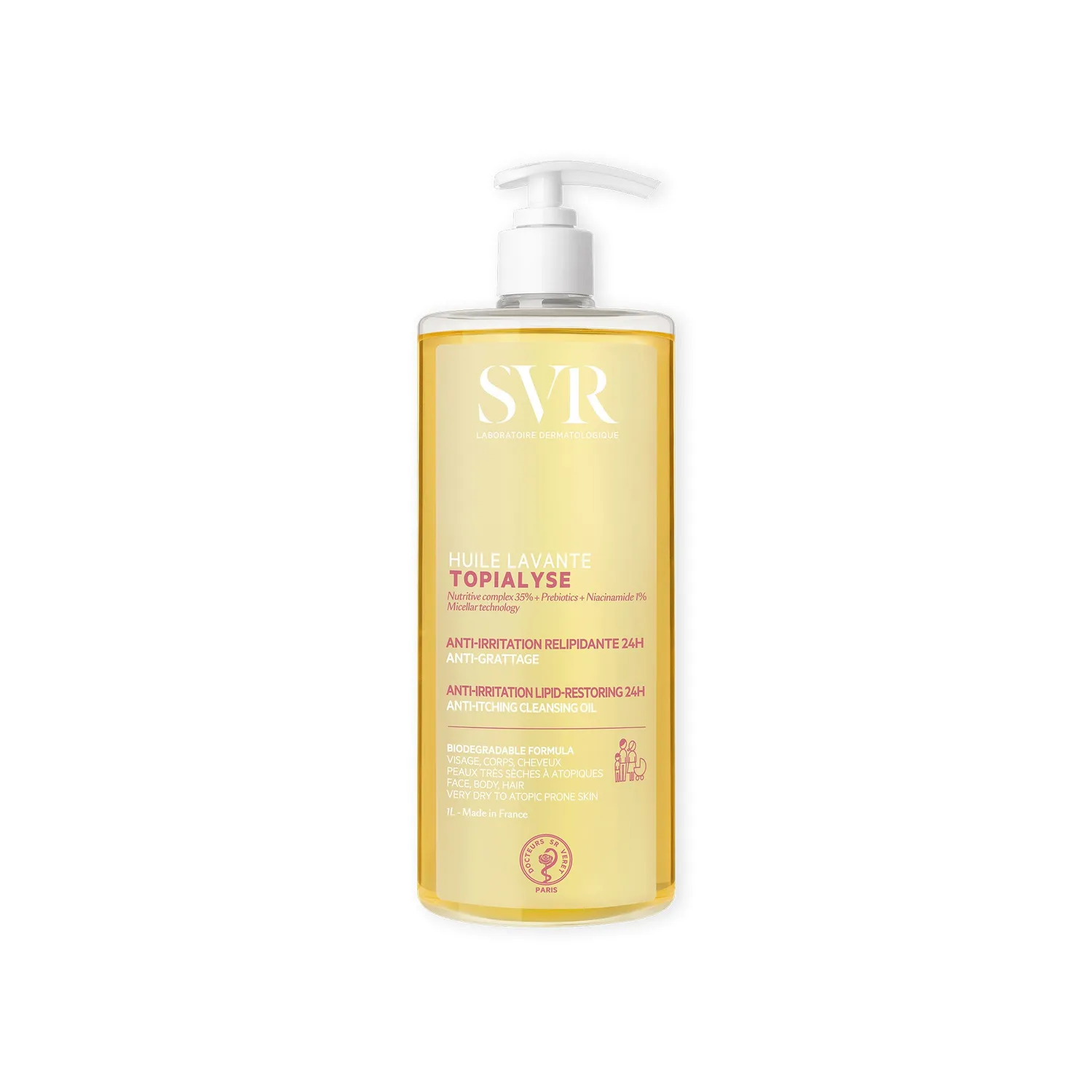SVR Topialyse duscholja 400 ml torr hy