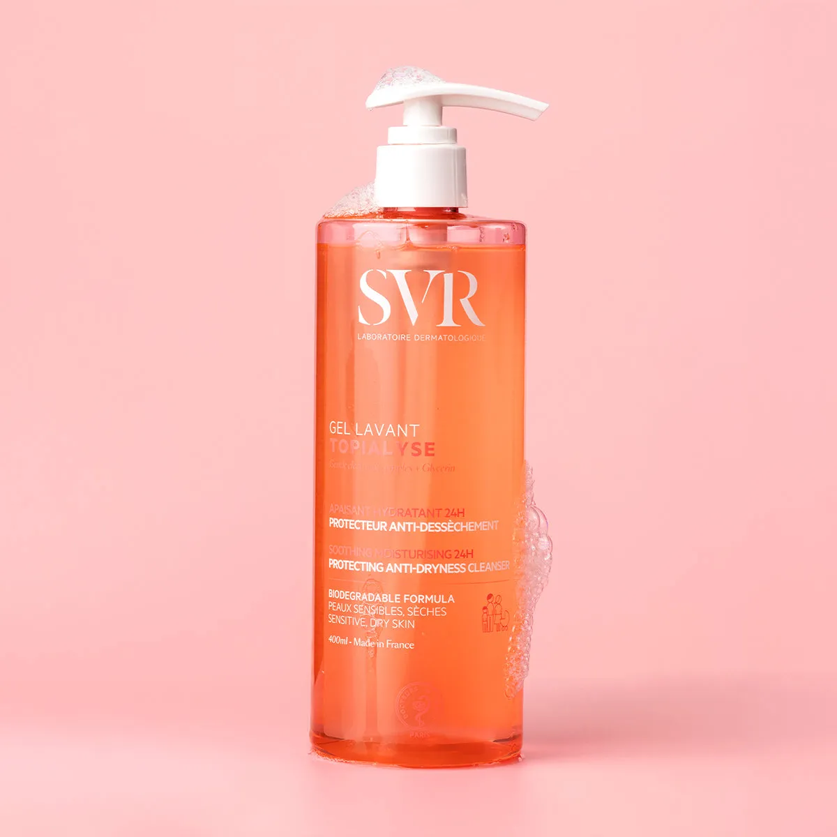 SVR Topialyse Gel Lavant duschtvål 400 ml torr hud