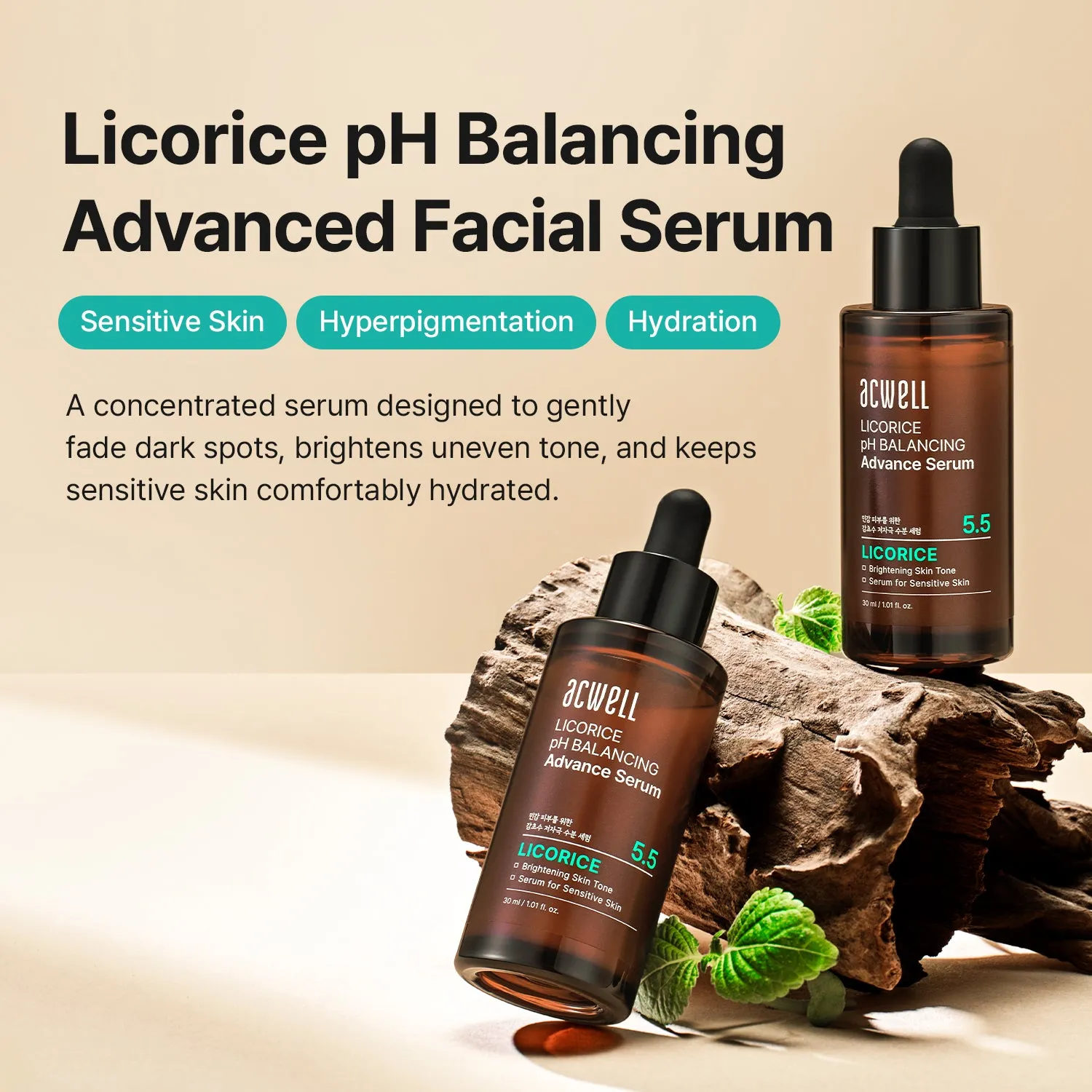 Acwell Licorice pH Balancing ansiktsserum lakrits
