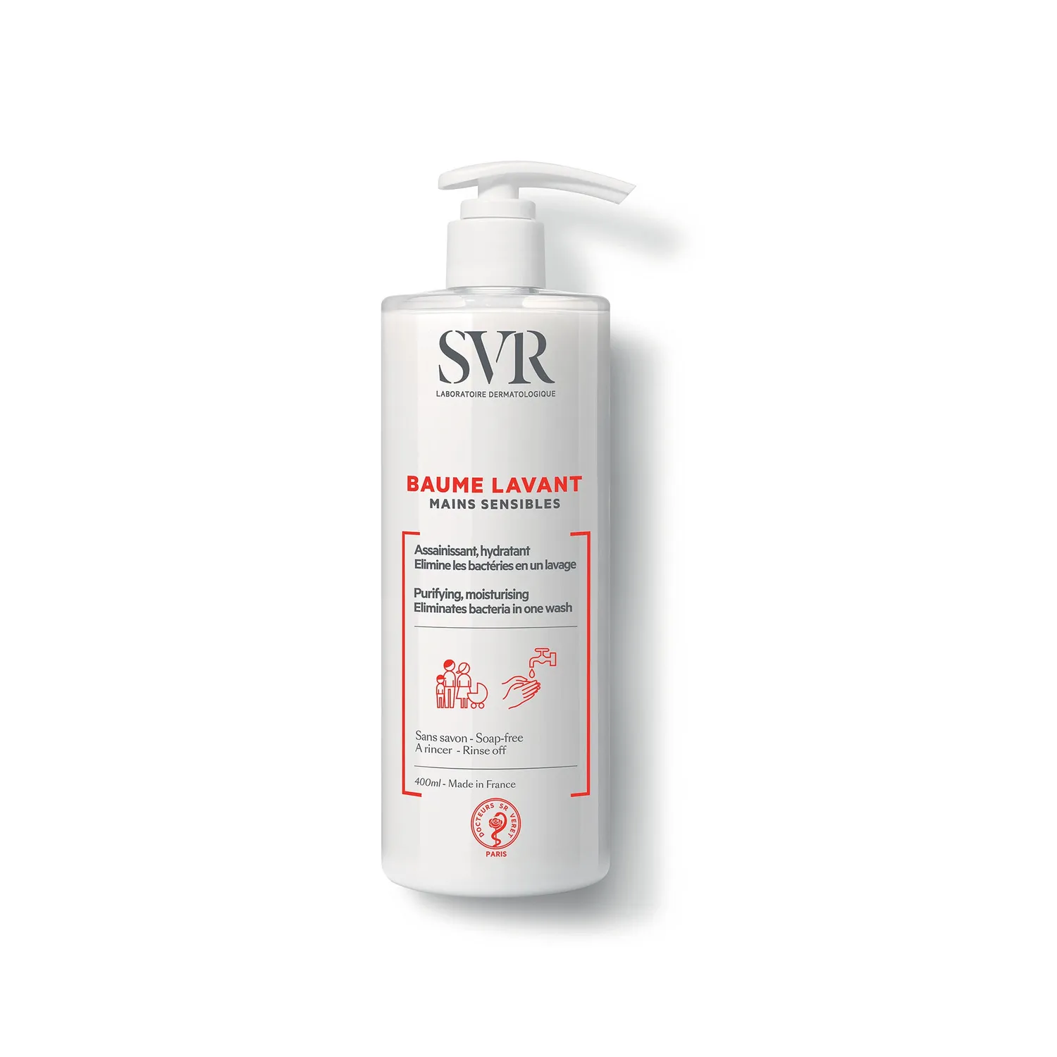 SVR Baume Lavant handtvål 400 ml känsliga händer
