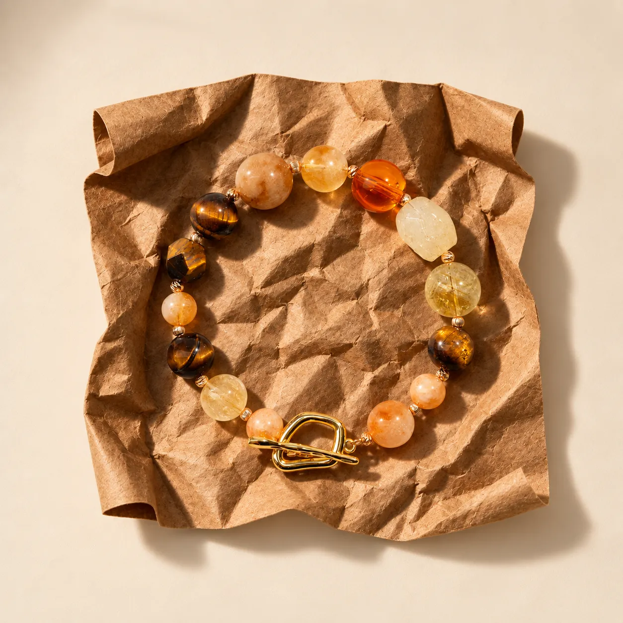 COOHÉ JOY Citrine aromaarmband citrin glaskula