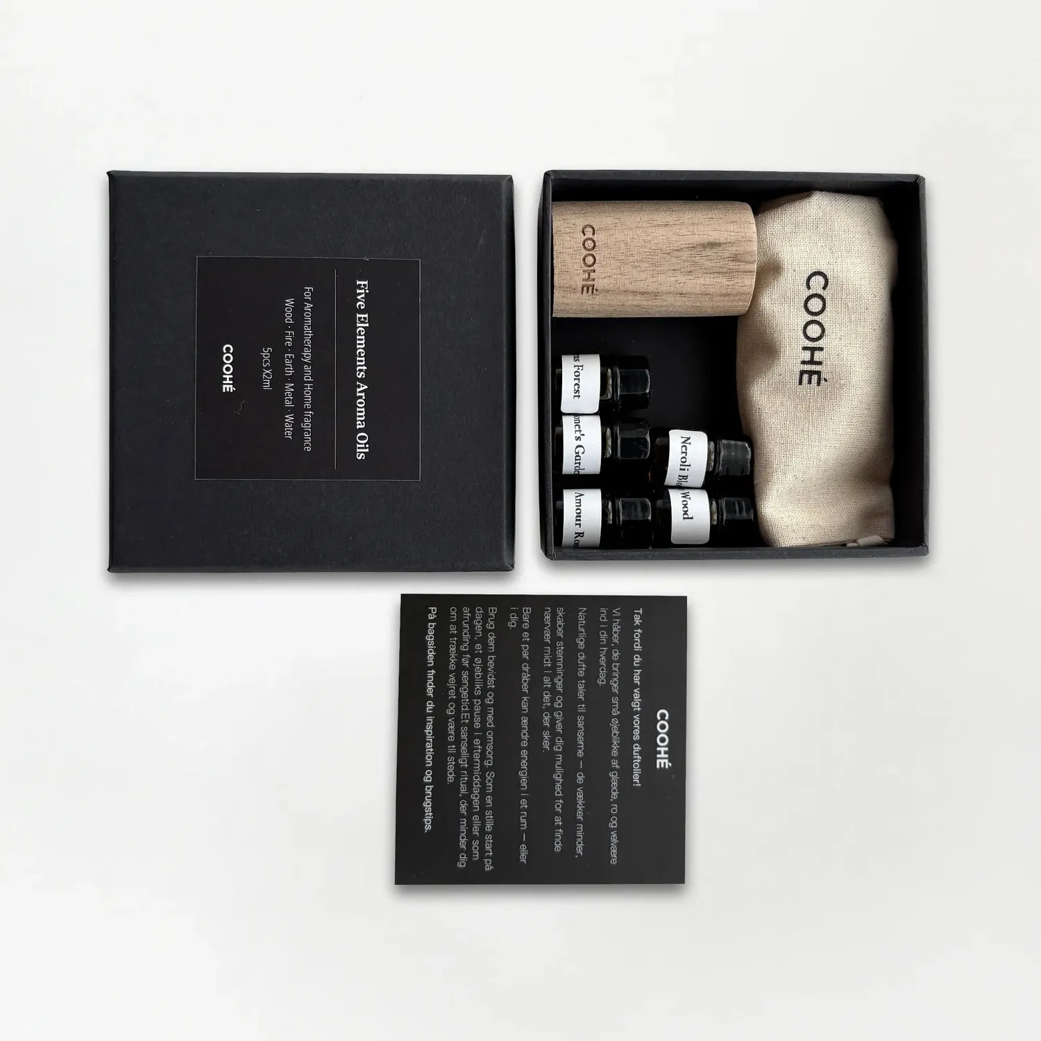 COOHÉ Five Elements Aroma Oil Kit doftoljeset 5-pack