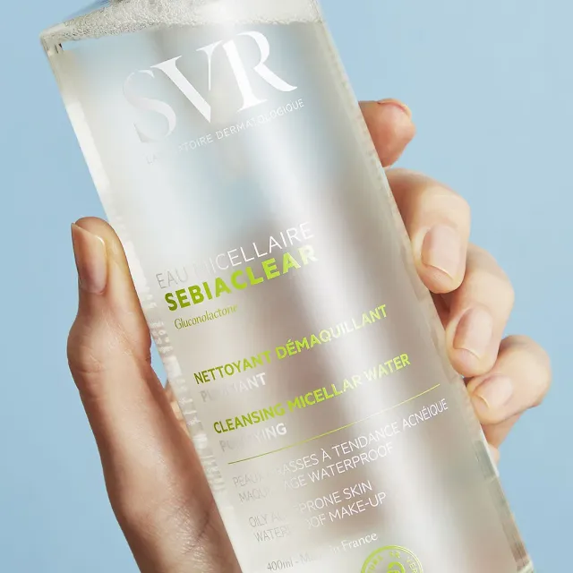 SVR Sebiaclear Eau Micellaire micellärvatten 400ml fet hy