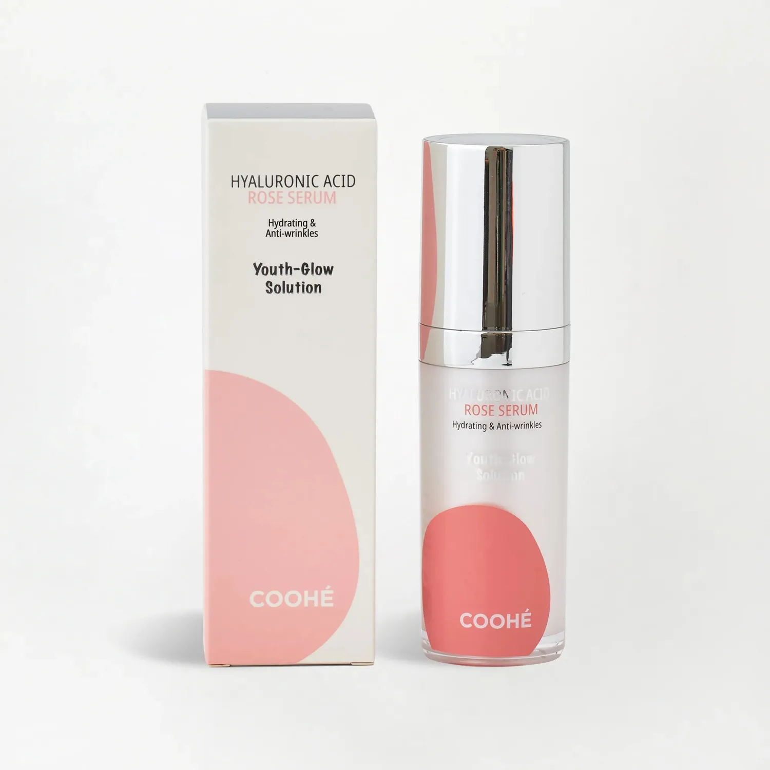 COOHÉ Hyaluronsyra Rose ansiktsserum 30ml torr hud
