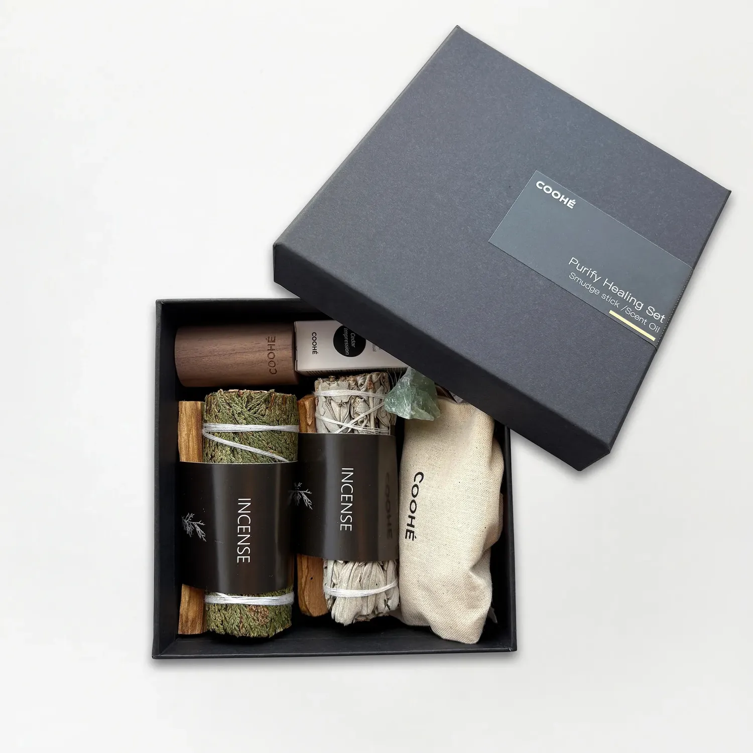 COOHÉ Purify Healing rökelseset presentkit palo santo