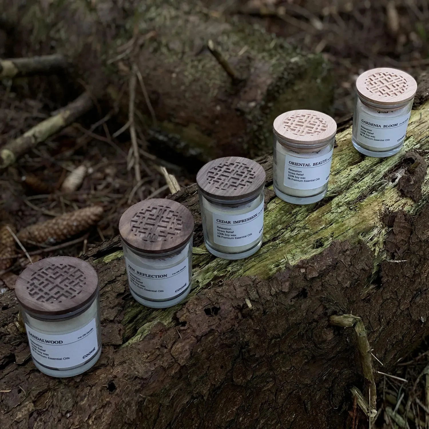 COOHÉ I'AM OK Sandalwood doftljus sojavax