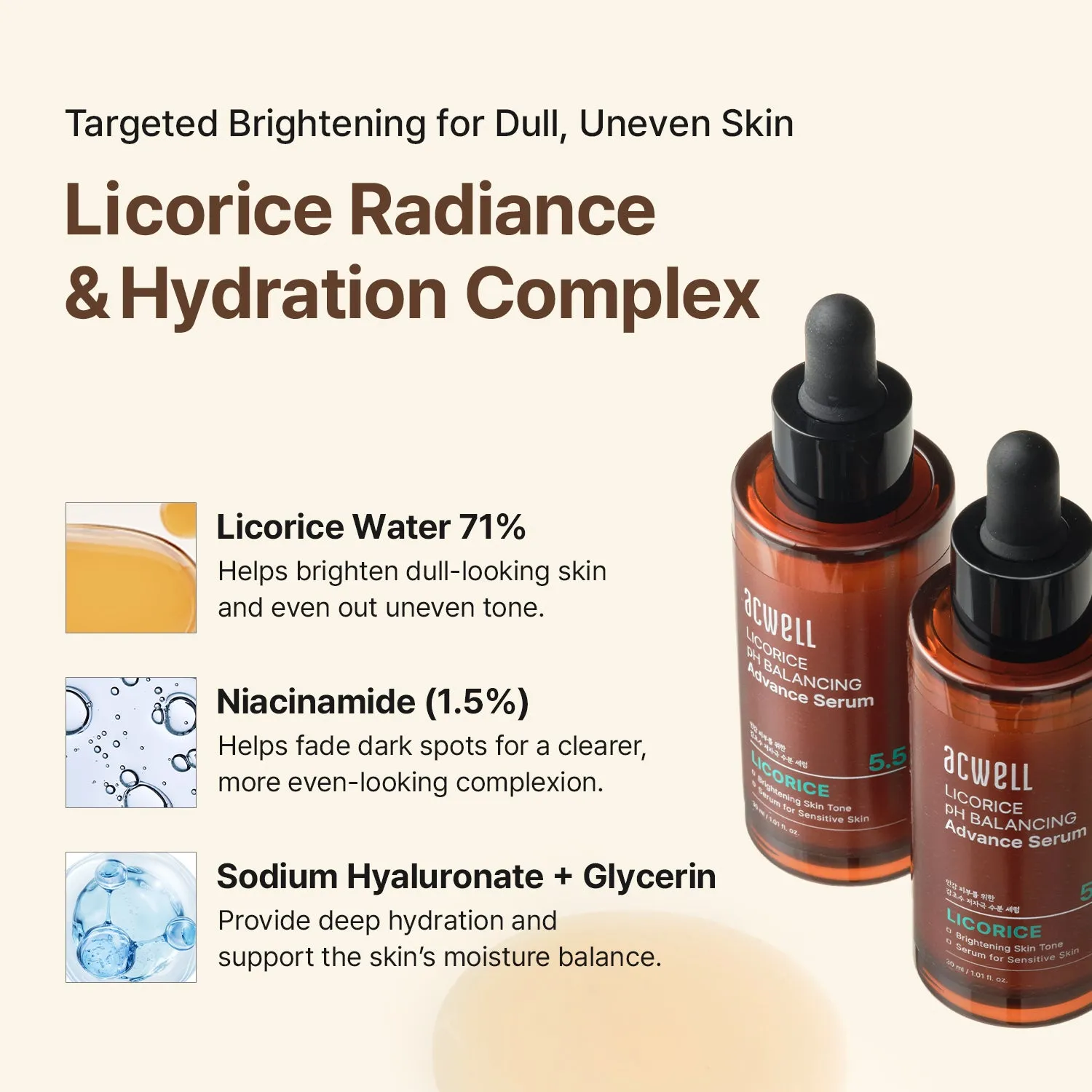 Acwell Licorice pH Balancing ansiktsserum lakrits
