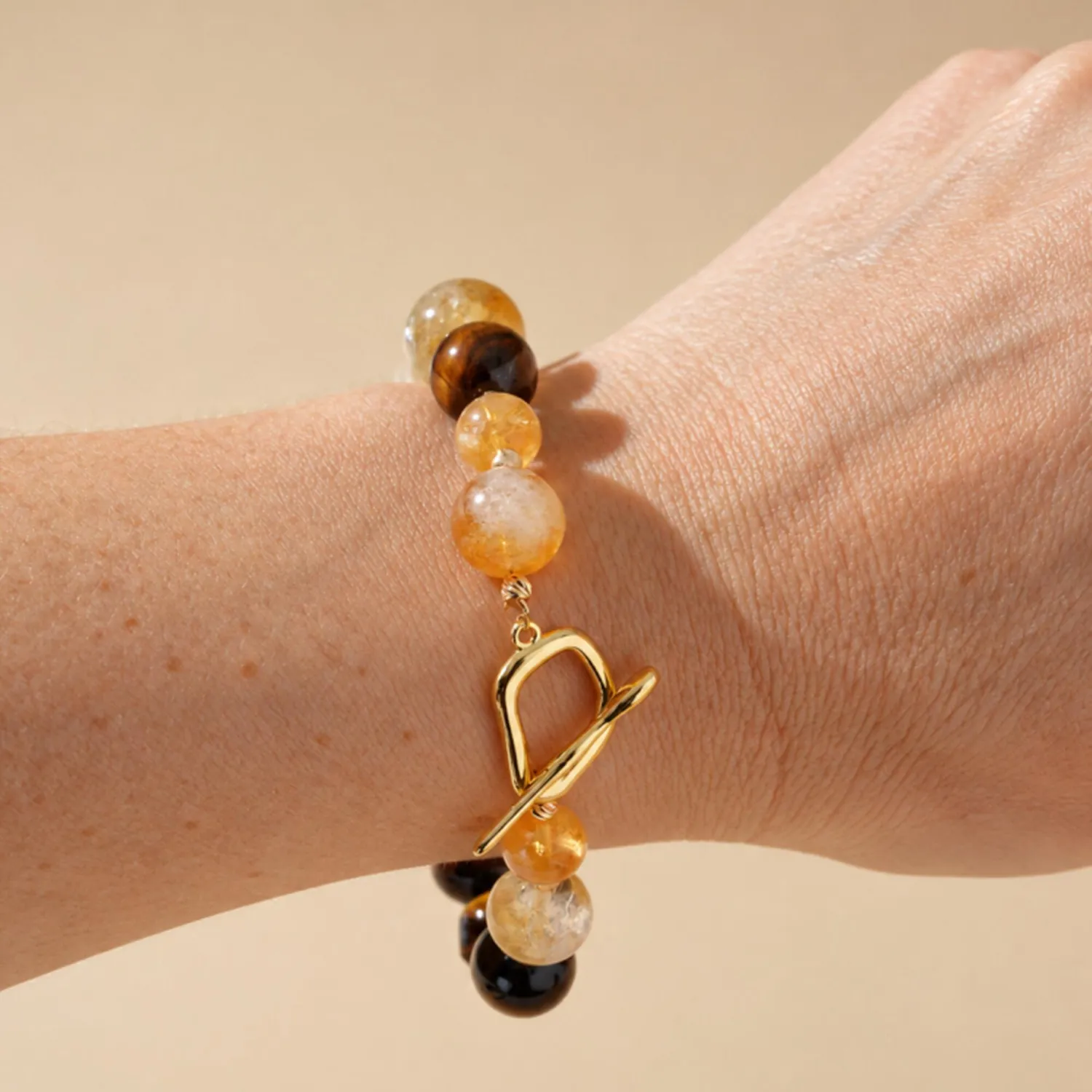 COOHÉ JOY Citrine aromaarmband citrin glaskula