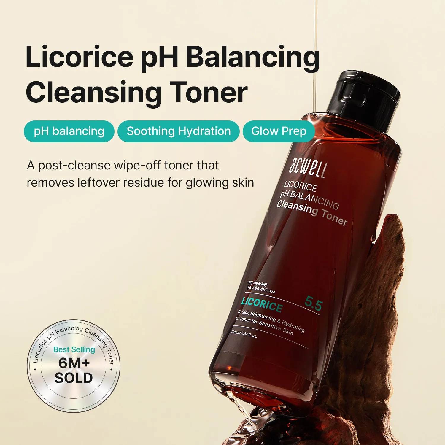 Acwell Licorice pH Balancing ansiktstoner 150 ml