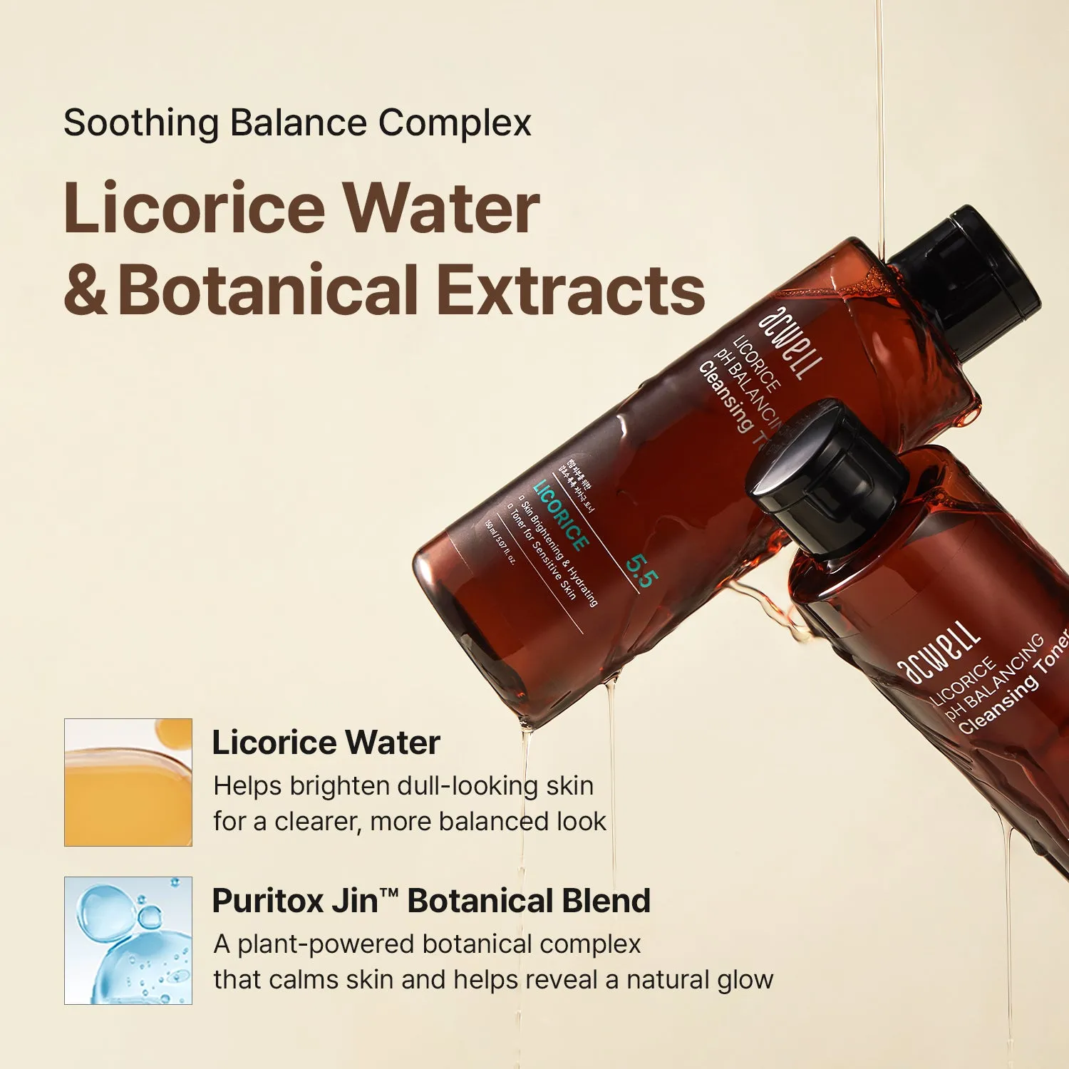 Acwell Licorice pH Balancing ansiktstoner 150 ml