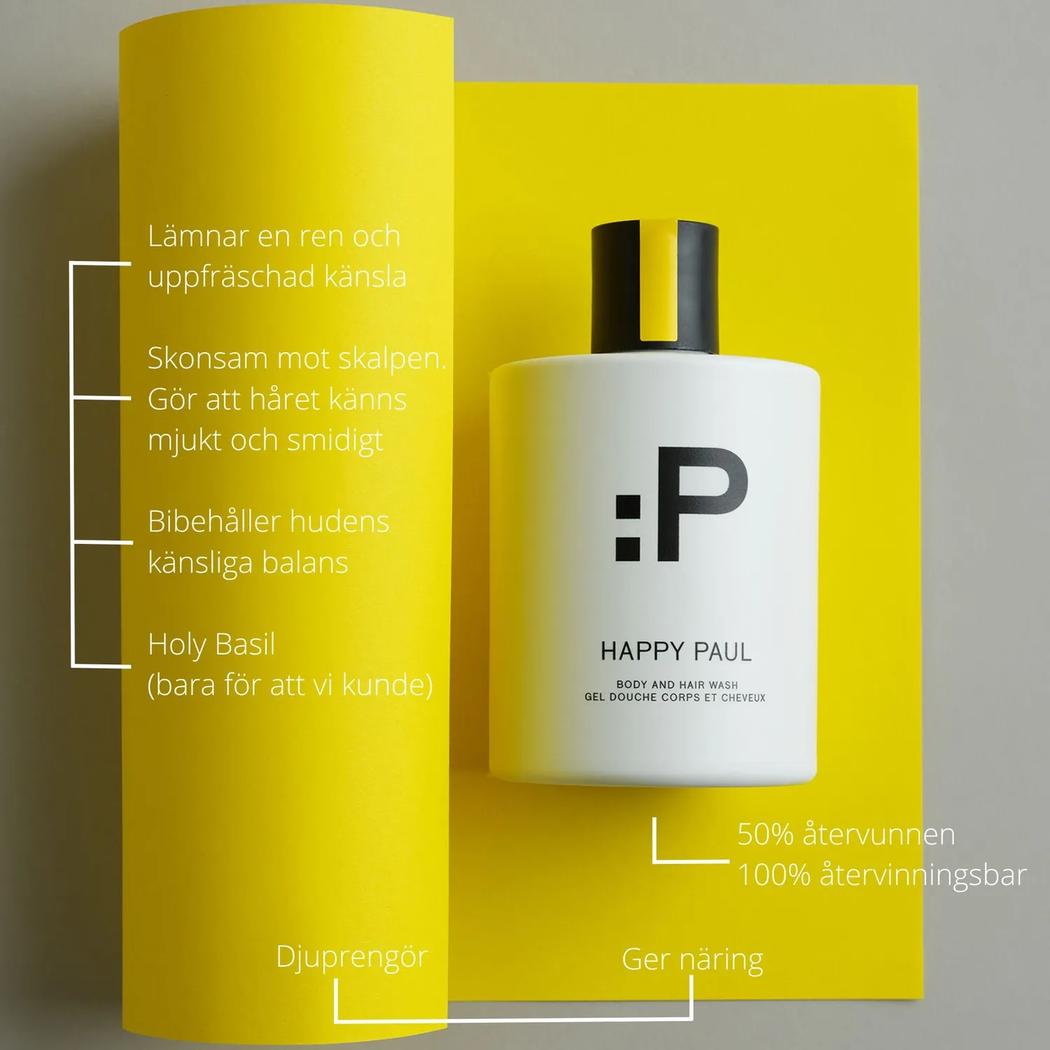 Happy Paul The Daily Cleanse kropp- och hårtvätt bright spice